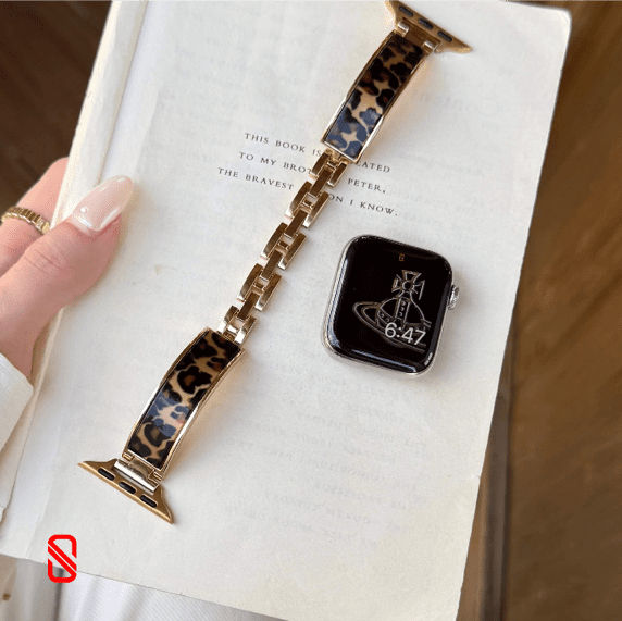بند اپل واچ بنگل هرمس Hermes پلنگی